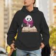 Cute Panda With Book And Hot Cocoa Reading Unisex Hoodie