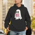 Cute Retro Reading Book Library Ghost Costume Unisex Hoodie
