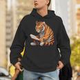 Cute Tiger Is Reading a Book Reading Tiger Unisex Hoodie