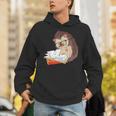 Cute Wildlife Forest Animal Bookworm Book Reading Hedgehog Unisex Hoodie Cute Wildlife Forest Animal Bookworm Book Reading Hedgehog Unisex Hoodie