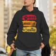 Dogs Books And Coffee Dog Book Reader Lover Unisex Hoodie