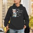 Easily Distracted By Books Wine And Cats Lover Unisex Hoodie