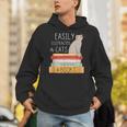 Easily Distracted Cats And Books Cat Lovers For Men Women Kids Unisex Hoodie Easily Distracted Cats And Books Cat Lovers For Men Women Kids Unisex Hoodie