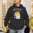 Easily Distracted Cats And Books Cute Cat Book Lover Unisex Hoodie