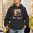 Easily Distracted By Cats And Books Librarians Bibliophiles Unisex Hoodie
