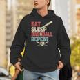 Eat Sleep Baseball Repeat Bat Ball Player Fan Unisex Hoodie Eat Sleep Baseball Repeat Bat Ball Player Fan Unisex Hoodie