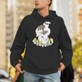 Halloween Books Cute Ghost Reading Booooks Teacher Unisex Hoodie