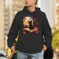 Halloween Cat Reading Books Spooky Cat Reader Teachers Unisex Hoodie Halloween Cat Reading Books Spooky Cat Reader Teachers Unisex Hoodie