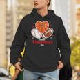 Happy Valentine’s Basketball Football Valentine Baseball Unisex Hoodie
