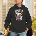 Haunted By My TBR Cute Ghost Reading Books Pumpkin Bookworms Unisex Hoodie