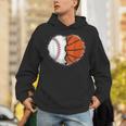 Heart 67 Meme Baseball Basketball Pocket Valentine's Day Tee Unisex Hoodie