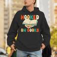 Hooked On Books Retro Reader Unisex Hoodie Hooked On Books Retro Reader Unisex Hoodie