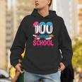 HUGvyn 100 Days Of School Baseball Ice Cream Teacher Student Unisex Hoodie HUGvyn 100 Days Of School Baseball Ice Cream Teacher Student Unisex Hoodie