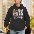 I'm Just Here For The Snacks Baseball Coquette Game Day Girl Unisex Hoodie I'm Just Here For The Snacks Baseball Coquette Game Day Girl Unisex Hoodie