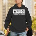 I'm A Simple Woman Tea Books & Dogs Reading Lover Unisex Hoodie