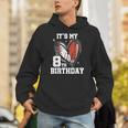 It's My 8th Birthday Baseball Football Heart 8 Year Old Unisex Hoodie