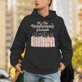 It's Too Nonfictiony Outside Retro Books With Flowers Unisex Hoodie