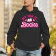 My Job Is Books Pink Retro Book Lovers Women Librarian Unisex Hoodie