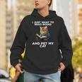 I Just Want To Read Books And Pet My Cat Unisex Hoodie