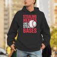Kids Stealing Hearts Like I Steal Bases Cute Baseball Boys Unisex Hoodie