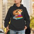 Leopard Gecko With Book Lizard Reptile Lover Unisex Hoodie