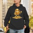 Melting Baseball Mascot Slugger Bat Cap Cartoon Unisex Hoodie