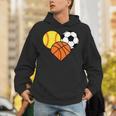 Mom Sports Heart Soccer Basketball Baseball Softball Unisex Hoodie Mom Sports Heart Soccer Basketball Baseball Softball Unisex Hoodie
