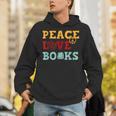 Peace Love Books s For Book Lovers Unisex Hoodie