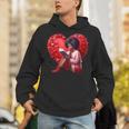 Pretty Girl With Book And Hearts For Valentine's Day Unisex Hoodie Pretty Girl With Book And Hearts For Valentine's Day Unisex Hoodie