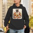 Pug Reading Books Sunflowers With Coffee Lover Owner Unisex Hoodie Pug Reading Books Sunflowers With Coffee Lover Owner Unisex Hoodie