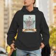 The Reader Tarot Card Skeleton With Book Lover Bookworm Unisex Hoodie