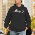 Red Panda Reading Book Heartbeat Unisex Hoodie