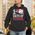 Retro 100 Days Of School Baseball Teacher Student 100 Days Unisex Hoodie