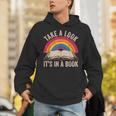 Retro Vintage Rainbow Take a Look It’s In a Book Reading Unisex Hoodie Retro Vintage Rainbow Take a Look It’s In a Book Reading Unisex Hoodie