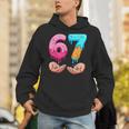 Six Seven 6-7 Baseball Ice Cream Drip 67 Meme Hands Unisex Hoodie Six Seven 6-7 Baseball Ice Cream Drip 67 Meme Hands Unisex Hoodie