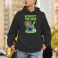 Spooky Zombie Respect The Drip Baseball Halloween Unisex Hoodie