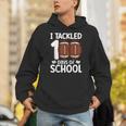 I Tackled 100 Days Of School Baseball Player Kids Teacher Unisex Hoodie I Tackled 100 Days Of School Baseball Player Kids Teacher Unisex Hoodie
