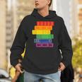 Threadless Grey Sky Chai Rainbow Book Pride Stack Graphic Unisex Hoodie