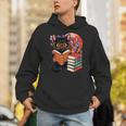 Vintage Japanese Cat Book Lovers Librarian Dad Teacher Unisex Hoodie