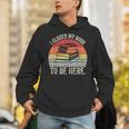 Vintage Retro I Closed My Book To Be Here Reader Unisex Hoodie