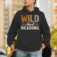 Wild About Reading Books Reader Lover Animals Leopard Zebra Unisex Hoodie