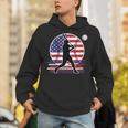 Women's Batter Patriotic American Flag Baseball Silks Unisex Hoodie Women's Batter Patriotic American Flag Baseball Silks Unisex Hoodie