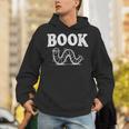 Women's Book Worm Visual Pun Vintage Reading Lover Unisex Hoodie