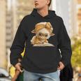 Women's Cute Lamb Reading Book Lover Animal Graphic Baby Sheep Open Unisex Hoodie Women's Cute Lamb Reading Book Lover Animal Graphic Baby Sheep Open Unisex Hoodie