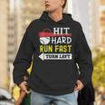 Women's Hit Hard Run Fast Turn Left Baseball Quote Fan Coach Unisex Hoodie Women's Hit Hard Run Fast Turn Left Baseball Quote Fan Coach Unisex Hoodie