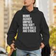 Women's Moms Against Umpires Parents Mom Baseball Sarcastic Unisex Hoodie Women's Moms Against Umpires Parents Mom Baseball Sarcastic Unisex Hoodie