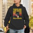 Women's These Are The Good Old Days Cat Reading A Book Unisex Hoodie