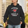 Women's Valentines Day Baseball Stealing Hearts Bases Boys Kids Men Unisex Hoodie Women's Valentines Day Baseball Stealing Hearts Bases Boys Kids Men Unisex Hoodie