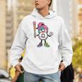 8th Birthday Baseball Ice-Cream Drip 8 Years Old Boys Girls Unisex Hoodie