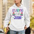 Back To School Book Reader Reading Is My Jam Bookworm Raglan Baseball Tee Unisex Hoodie